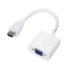 HDMI to VGA Converter White Color