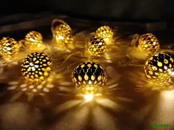 Home Decorative Lights - Metal Ball