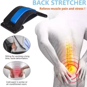 New Spine Deck Back Stretcher for Lower Back Pain Relief, Multi-Level Spine Stretcher Device for Lumbar Pain Relief, Lumbar Back Stretching Device, Back Cracker