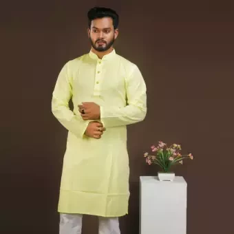 Stylish Semi Long Cotton Panjabi for Men