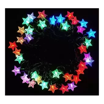 Star Shaped LED Light - Multi Color Decorative Light (28pc)