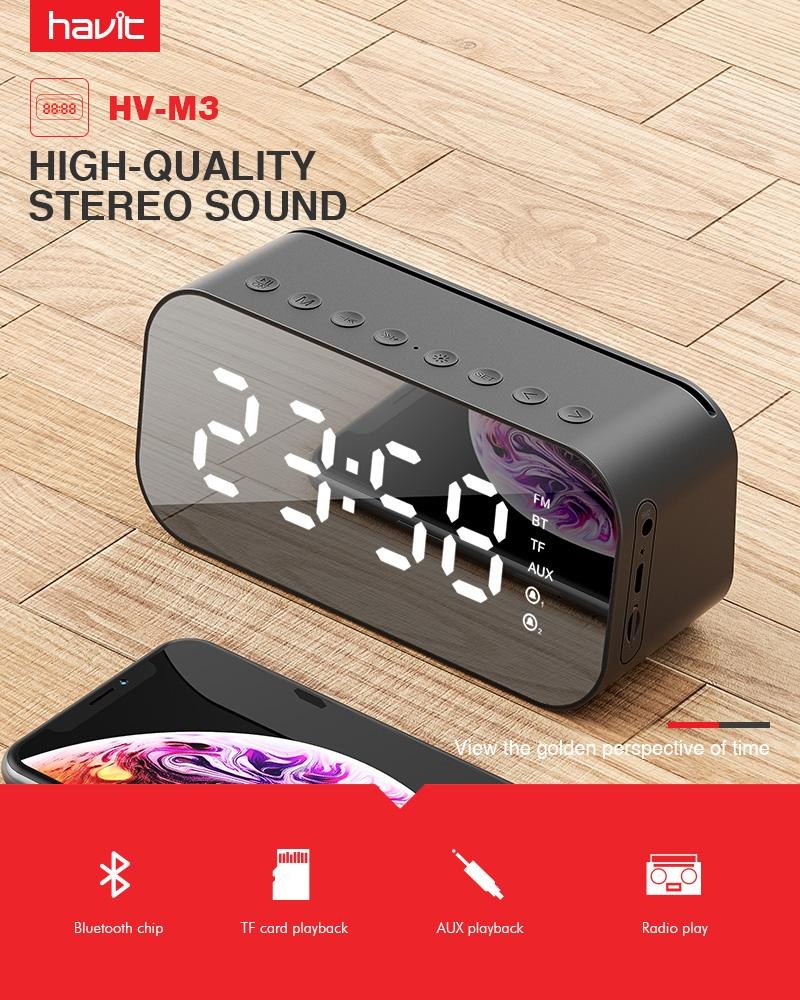 Havit M3 Havit mx701 Portable Bluetooth Speaker Alarm Clock
