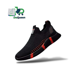 Men's black and orange step shoes