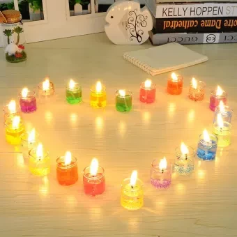 Jelly candle multi 6 ps