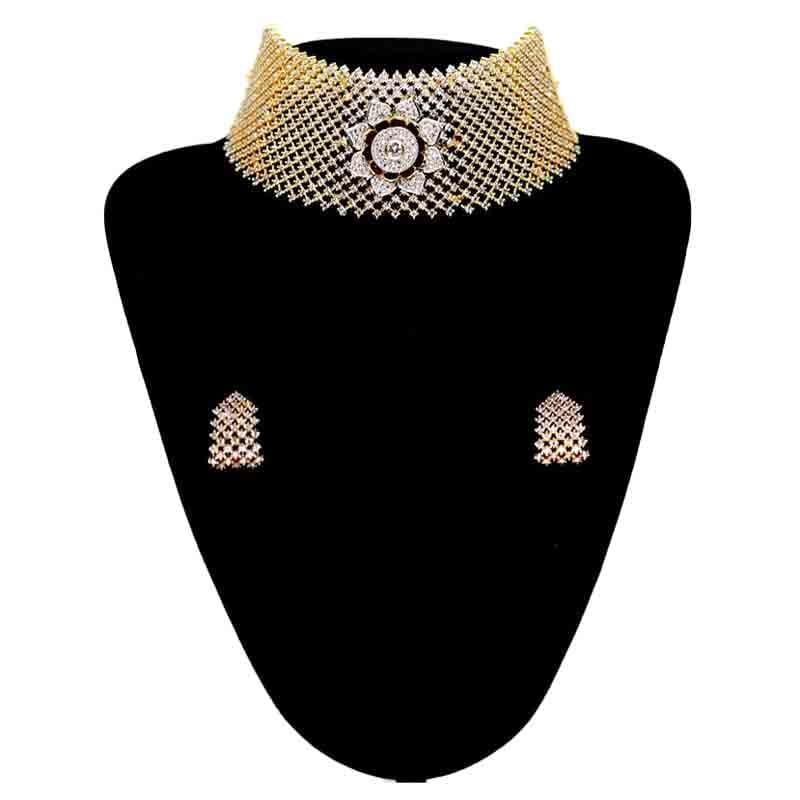 Exclusive AD Necklace with Earrings for Women