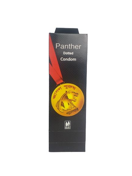 Panther Dotted Condoms Full Box 12 Pack- 36pcs condom
