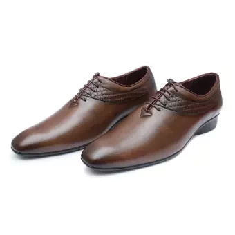 Zays Leather Premium Italian Shape Formal Shoe For Men (Brown) - ZAYSFS120