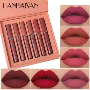 6 Pieces Matte Set Liquid Lipstick Lip Gloss