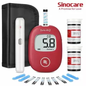 Sinocare Safe AQ Smart Glucometer Blood Glucose Test Meter Diabetes Test Machine Blood Glucose Monitoring System