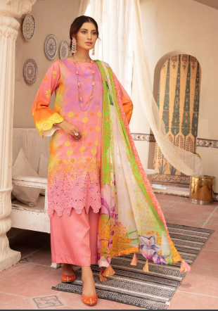 Silver Series By Riaz Arts Embroidered Viscose Suits Unstitched 3 Piece