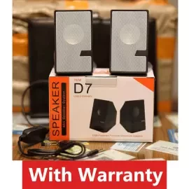D7 - Multimedia Speaker Mini USB for laptop desktop mobile ভিডিও রিভিউ