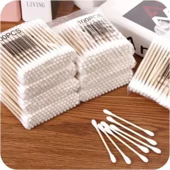 Baby Cotton swabs Hygienic Cleaning Cotton Bar 6 Packs