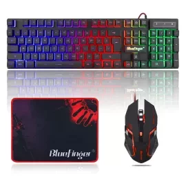 2021 Gaming LED Keyboad + Gaming Mouse+Mouse Pad Combo Set (Wired)