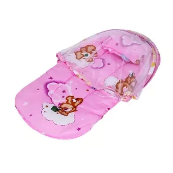 Portable Baby Mosquito Net Folding Bedding Crib Netting Newborn with Bed Mattress Dimensions:blue