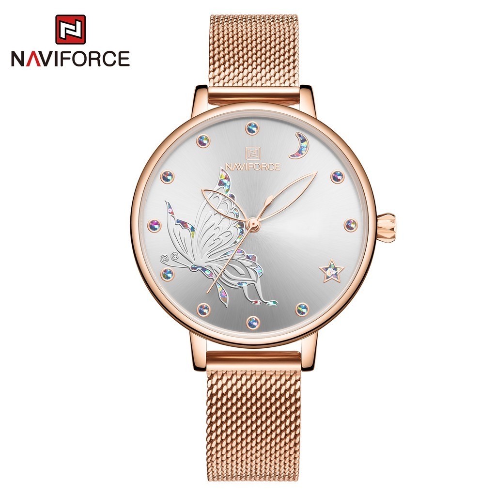 NAVIFORCE Brand Women Quartz Watches Fashion Simple Design Ladies Watch Female Waterproof Date Wristwatch Gift for Lady