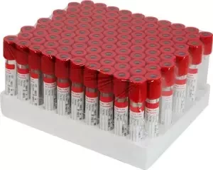 Clot Activator - plastic vacuum blood collection tube. sks (Red) 100pcs