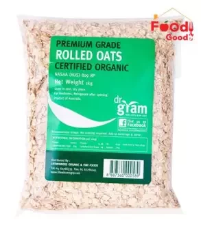 Dr Gram Organic Rolled Oats - 1kg