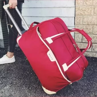 CHINA.Travel Trolley Bag Large Capacity High Quality Nylon Soft Febric 100 Waterproof and Washable Long Lasting Use For All Time Unisex Made in China Size 20