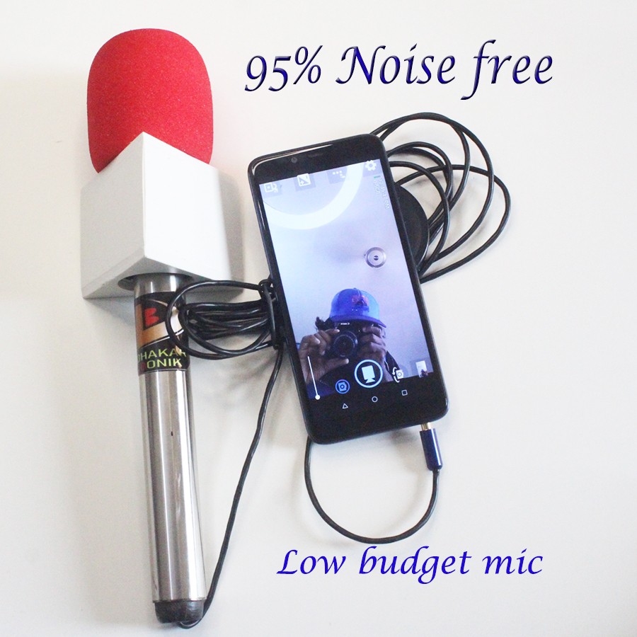 Journalist Microphone for Mobile with Red Foam