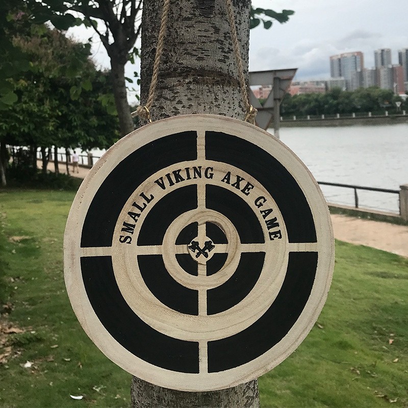 Viking Axe Throwing Game Set Wooden Dart and Axe Toy Game for Parties Throwing Hatchet Game for Indoor Outdoor