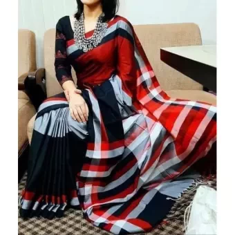 Multicolor satkahon saree for women with tangail saree