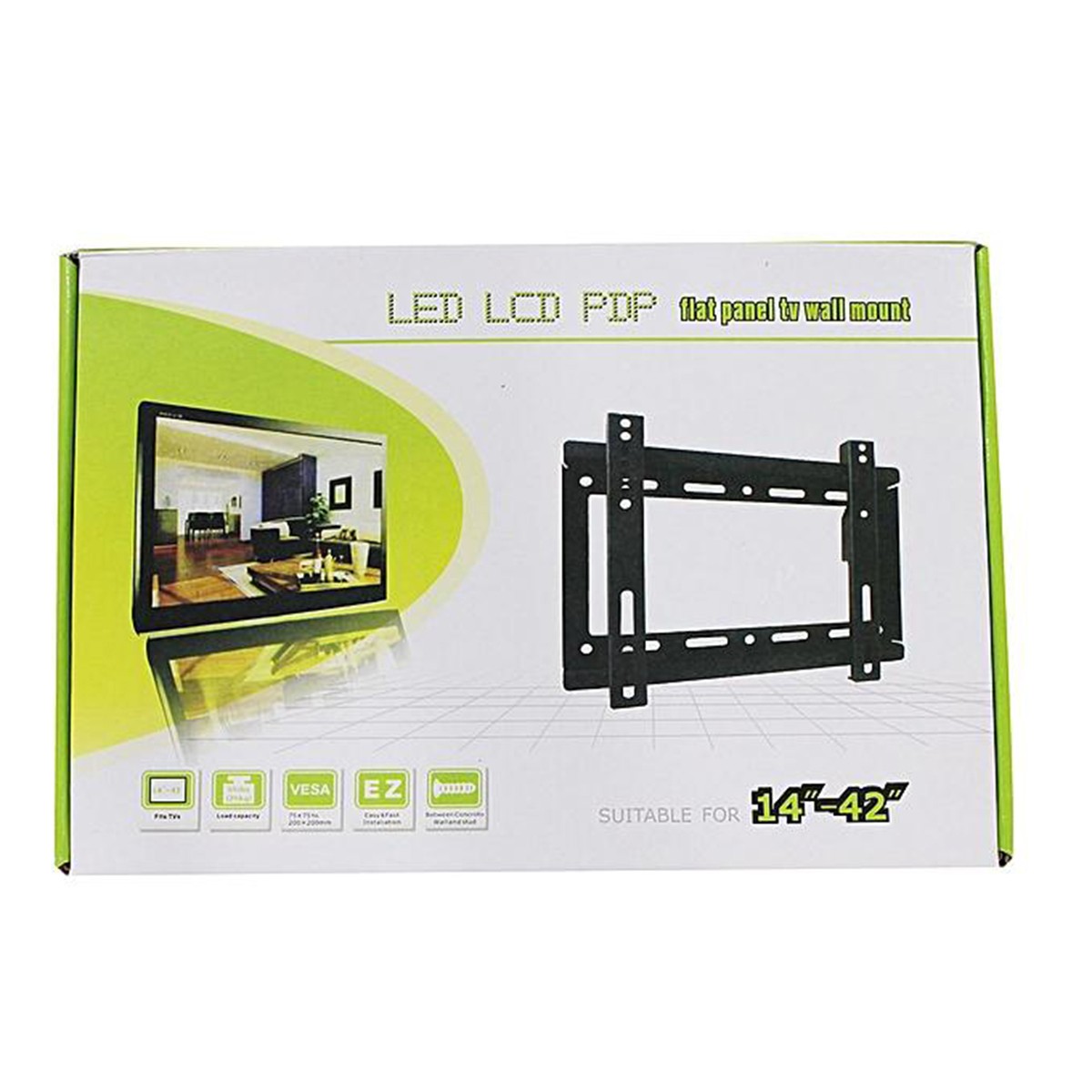 LCD/LED/Plasma 4k Flat TV Wall Mount 14 -42 Inch – BlackA