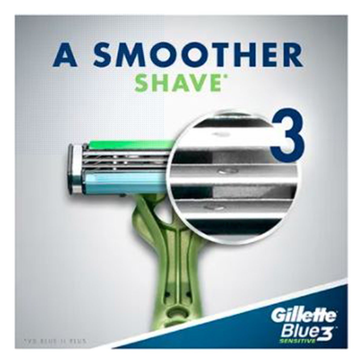 Gillette Blue3 Sensitive Men's Disposable Razors, 6 Count