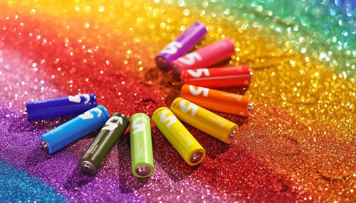Xiaomi Rainbow AA Colorful Alkaline Battery-10pcs