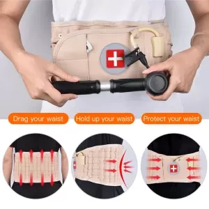 Spinal Air Traction Belt Waist Brace Back Pain Belt Pain Relief Air Traction Decompression Lumbar Inflatable Belt