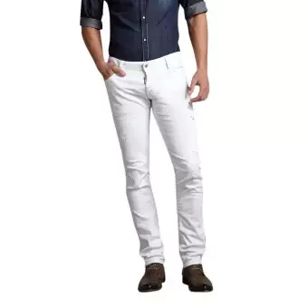 White Denim Jeans for Men