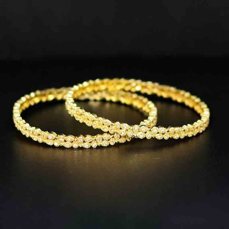 American Diamond Cut Stone Bangle for Women