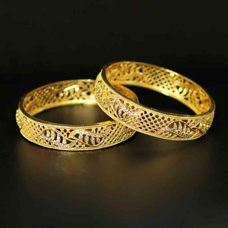Diamond Cut Stone Bangle for Women