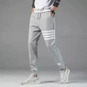 Grey Super Skinny Rib Trouser for Men