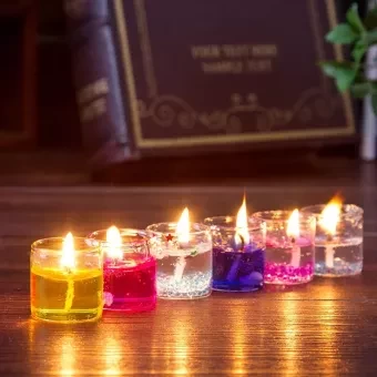 Multi Color Candle Jelly - 12 Pcs