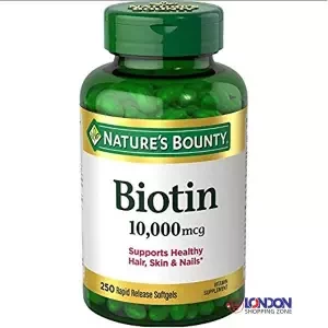 Nature’s Bounty Biotin 10,000mcg 250 Softgels USA