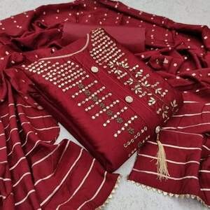 Banarasi silk designed kameez