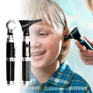 FS-Otoscope Diagnostic Led Bulb Otoscope Ear Care Home Professional Physician Diagnostic Ear Endoscope Cleaner With 8 Tips