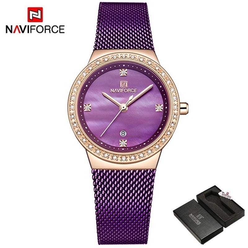 NAVIFORCE Women Ladies Girl Fashion Casual Analog Quartz Watch