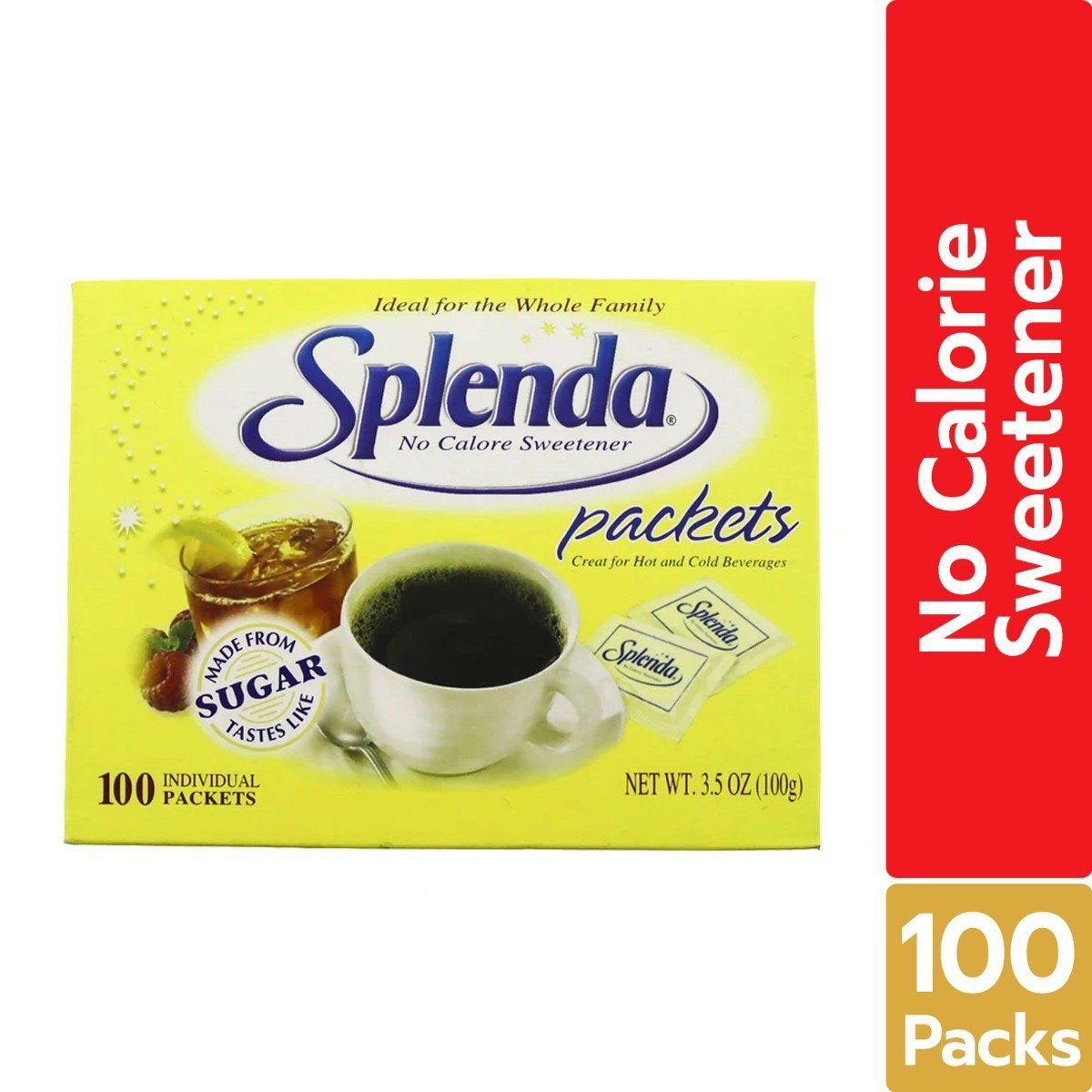 Splenda No Calorie Sweetener Packets 100 count