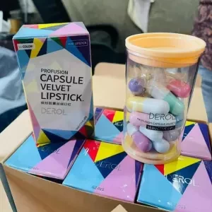 16Pcs/box Capsule Mini Lipstick Lasting Moisturizing Jelly Lipgloss Set Waterproof Non-Marking Women Sexy Lips Makeup Cosmetic