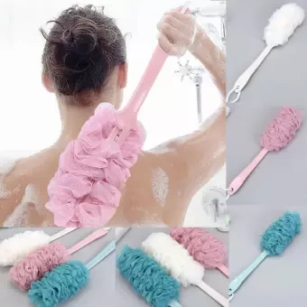 Bath Shower Brush for Men and Women Body Cleansing Shower Brush Long Handle Shower Brush Luxurious Back Scrubber Body Shower Brush Back Shower Brush