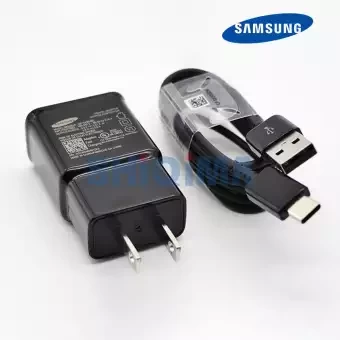 Samsung 15W Fast Charger Adapter US Plug with USB-C cable - Black