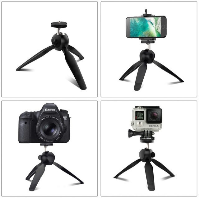 YT-228 Mini Tripod Flexible Portable For Mobile and Camera with Mobile Holder