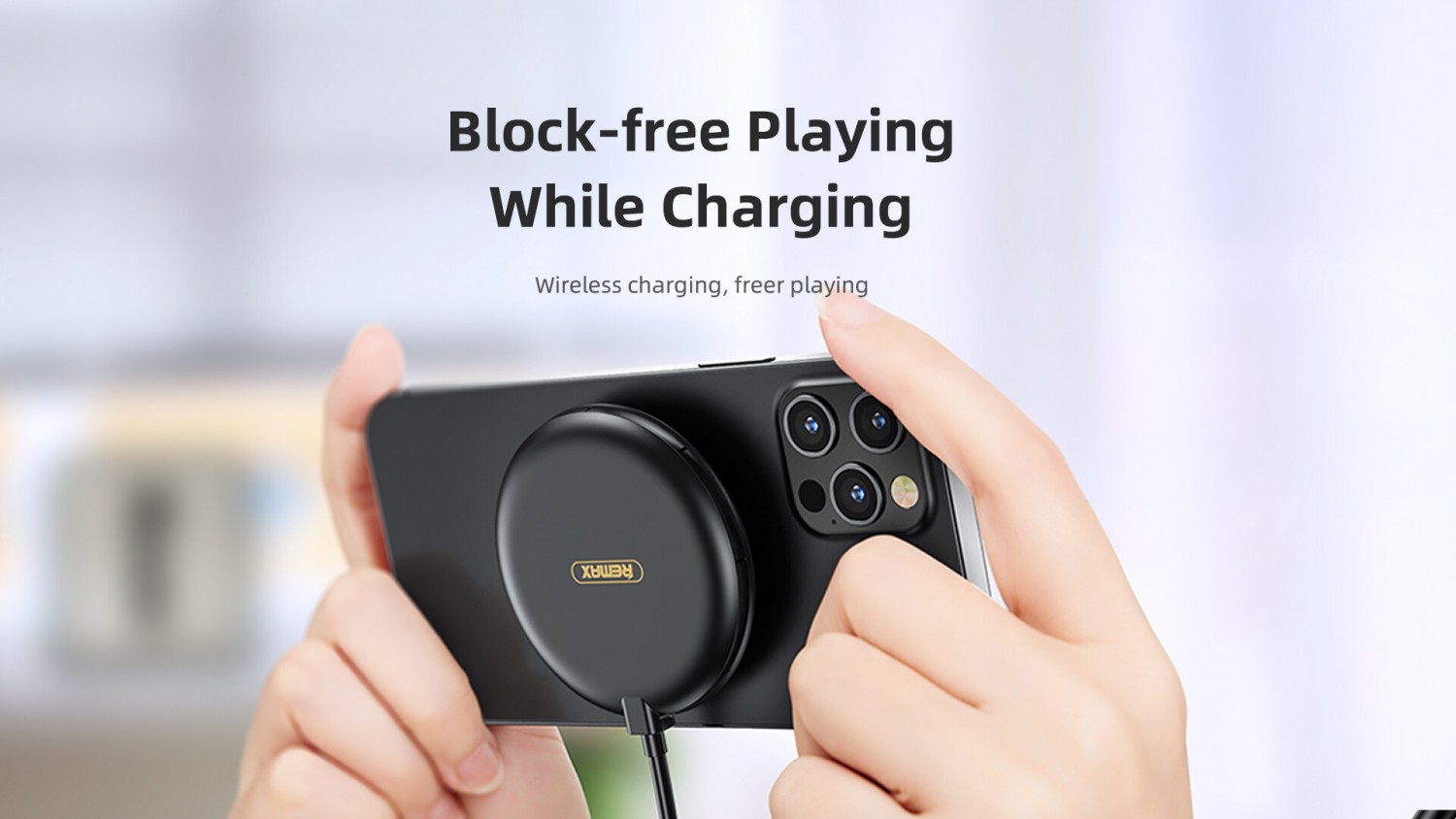 REMAX Elves Series 15W Sucked-Type Wireless Charger RP-W22