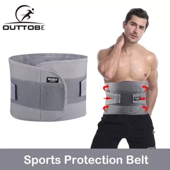 Outtobe Men Women Abdominal Belly Belt Sport Sweat Belt Waist Support Belts Waist Burning Slimming Belt Protective Waist Belt Slimming Waist Corset Waist Abdomen Body Belt Trainer Slimming Belt