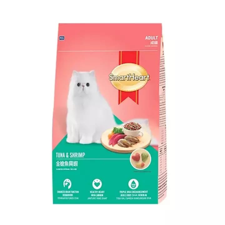 SmartHeart Cat Food Adult Tuna & Shrimp Flavor 3kg