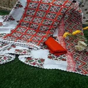 Cotton kameez with dupatta