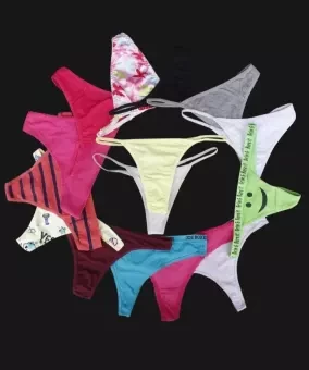 Assorted Color Thong-1 Piece