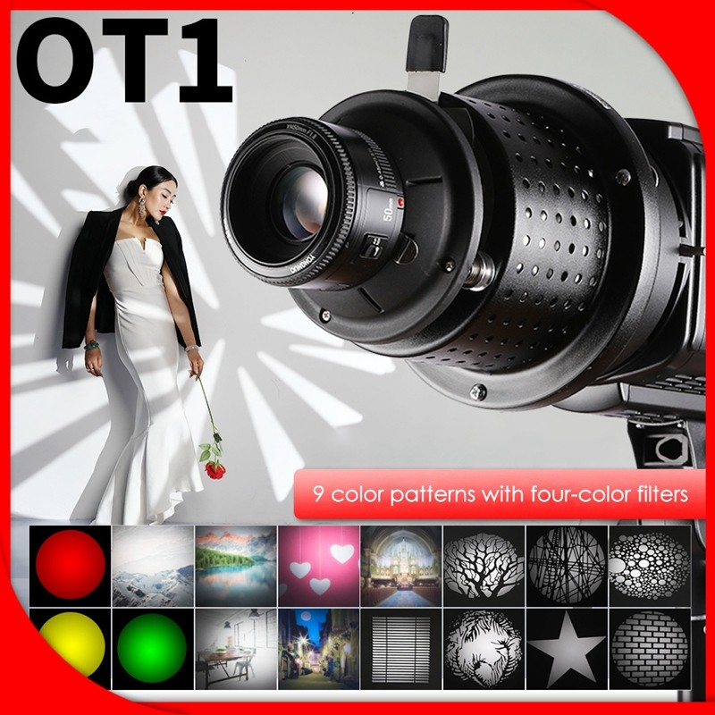 SOONPHO Focalize Conical,Condenser Conical Optical Focalize Special Effects Shaped Beam Light with Lens Color Gel