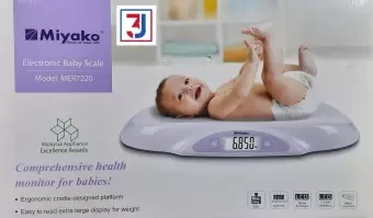 Miyako Electronic Baby Scale with Extra Large LCD White Display